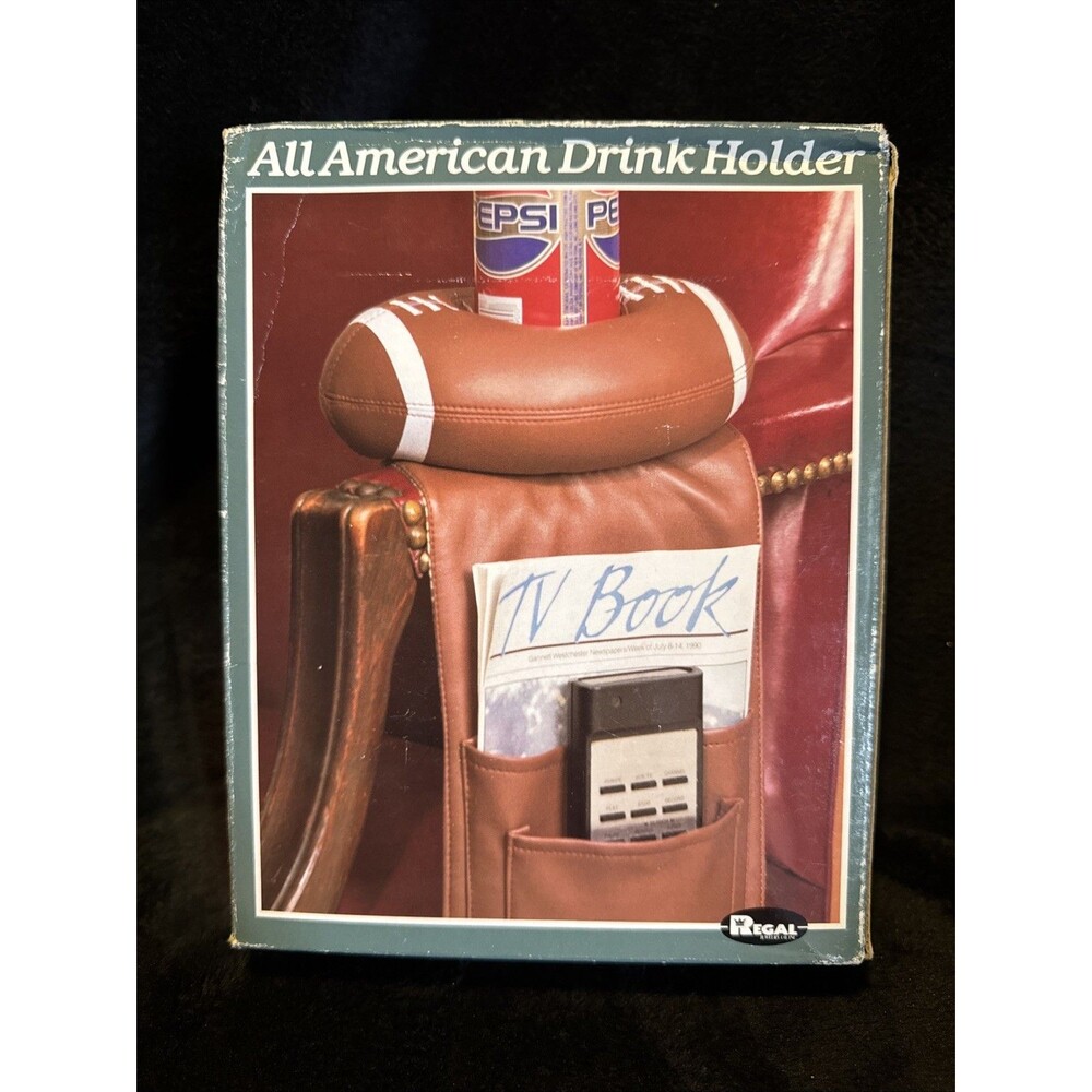 Vintage 90s Football Regal All American Armchair Drink Holder NFL NCAA Remote